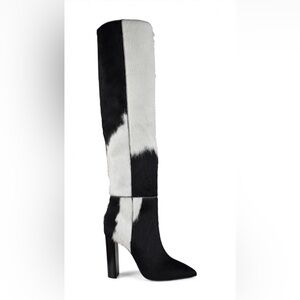 SAINT LAURENT PONY HAIR BOOTS